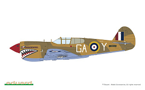 Model kit 1/48 Curtiss P-40E Warhawk (The ProfiPACK edition kit) (Eduard kits)