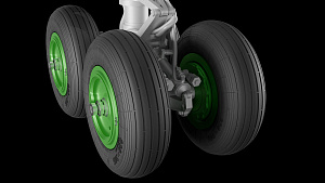 Additions (3D resin printing) 1/72 Ilyushin IL-18, Il-20, Il-22, Il-38 Landing gears with wheels (designed to be used with A-Model kits)