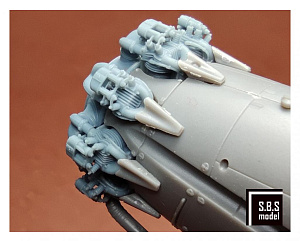 Additions (3D resin printing) 1/48 Bristol Bulldog engine upgrade set (with rocker covers) (designed to be used with Airfix kits)