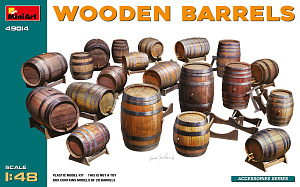 Diorama bases 1/48 Wooden Barrels (20 pcs., incl. decals) (MiniArt) 